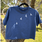 Freedom's Flight: Mountain Majesty Blue T-Shirt - Isthitos Apparels