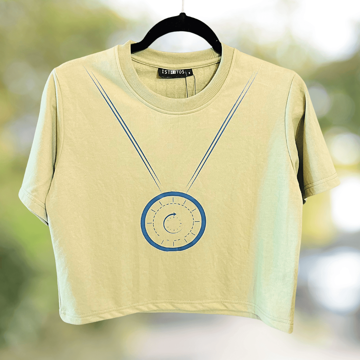 Tick Tock Transformation: Pista Green Clock Tee - Isthitos Apparels